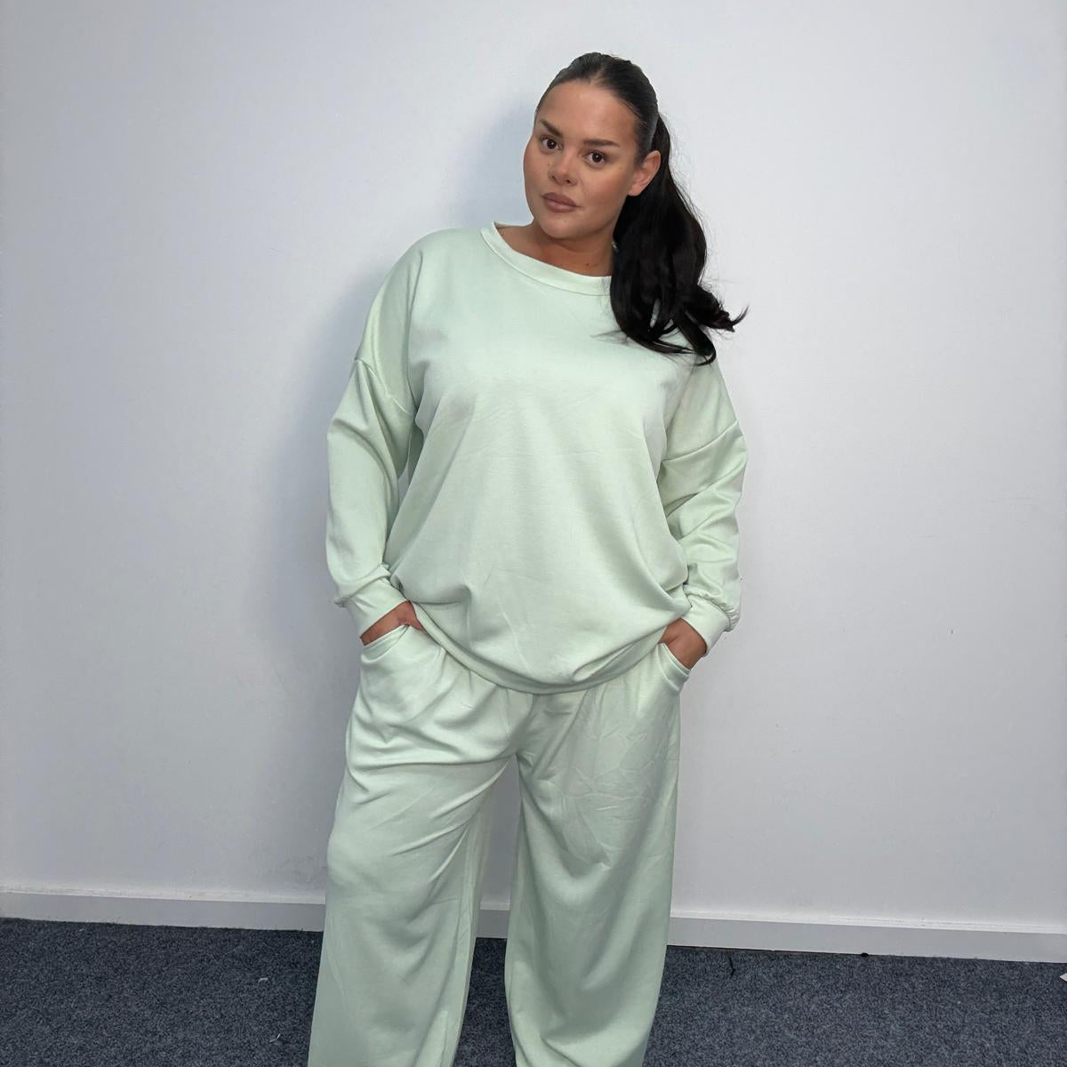 Plus Size Oversized Lounge Co Ord Set