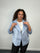 Plus Size Waterfall Front Jacket with Zip Pockets