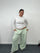 Plus Size Wide Leg Elastic Waist Trousers with Pockets