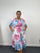 Plus Size Floral Tiered Shirred Waist Midi Dress with Pockets