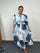Plus Size Floral Twist Front Maxi Shirred Waist Dress with Pockets